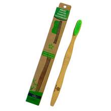 Load image into Gallery viewer, Adult Curved Bamboo Toothbrush - Soft Bristles