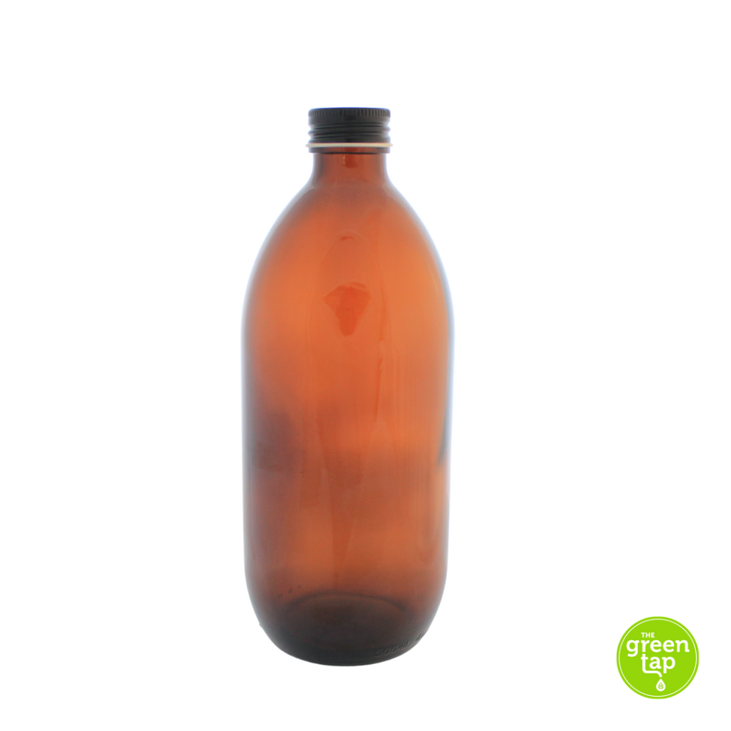 500ml Amber Glass Bottle with lid