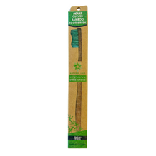 Load image into Gallery viewer, Adult Curved Bamboo Toothbrush - Medium Bristles
