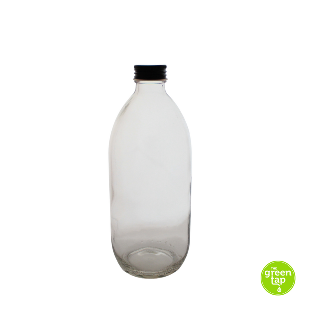500ml Clear Glass Bottle with lid
