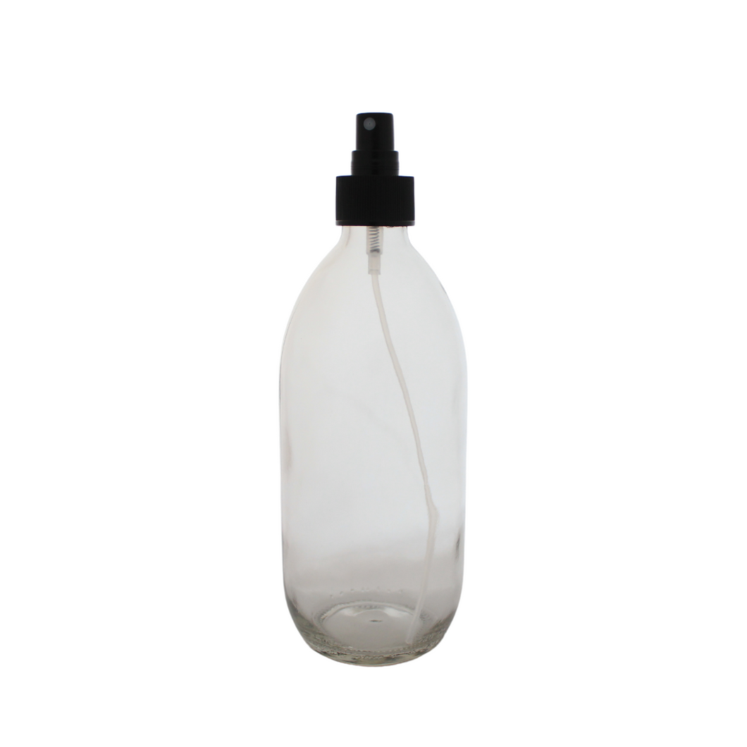 500ml Clear Glass Bottle with Atomiser
