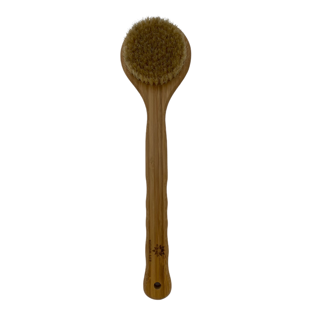 Bamboo Body Brush with Natural Fibres