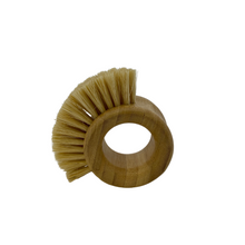 Load image into Gallery viewer, Bamboo Ring Scrubbing Brush with Natural Sisal Bristles
